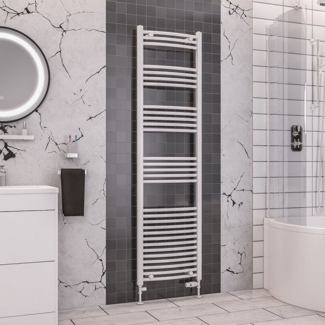 Eastbrook  Wendover Curved Multirail 1800mm x 500mm White   41.0058