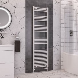 Eastbrook Wendover Curved Multirail 1800mm x 500mm White   41.0058