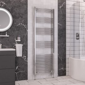 Eastbrook Wendover Curved Multirail 1800mm x 600mm Chrome   41.0059