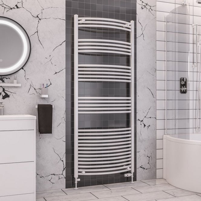 Eastbrook  Wendover Curved Multirail 1800mm x 750mm White   41.0096
