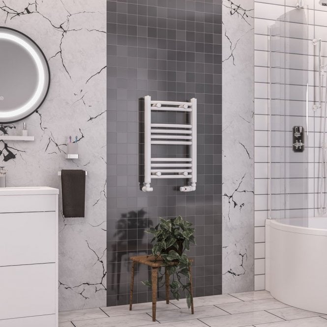 Eastbrook  Wendover Curved Multirail 600mm x 400mm White   41.0097