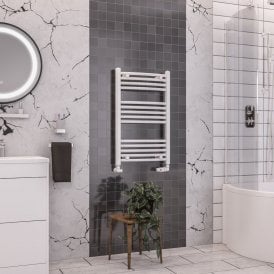 Eastbrook Wendover Curved Multirail 800mm x 500mm White   41.0034