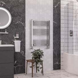 Eastbrook Wendover Curved Multirail 800mm x 600mm Chrome   41.0035