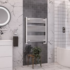 Eastbrook Wendover Curved Multirail 800mm x 750mm White   41.0092