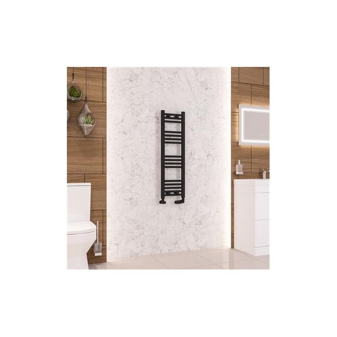 Eastbrook  Wendover Straight Multirail 1000mm x 300mm Matt Black   41.0673