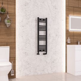Eastbrook Wendover Straight Multirail 1000mm x 300mm Matt Black   41.0673