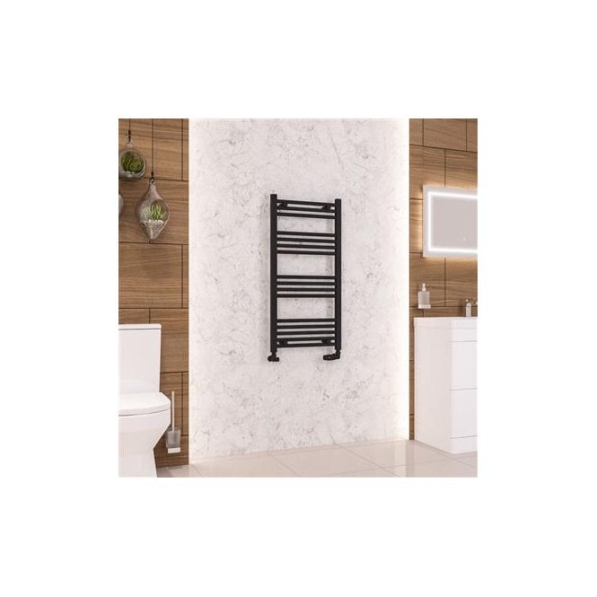 Eastbrook  Wendover Straight Multirail 1000mm x 500mm Matt Black   41.0675