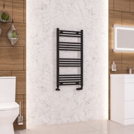 Eastbrook Wendover Straight Multirail 1000mm x 500mm Matt Black   41.0675