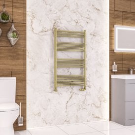 Eastbrook Wendover Straight Multirail 1000mm x 600mm Brushed Brass   41.0704