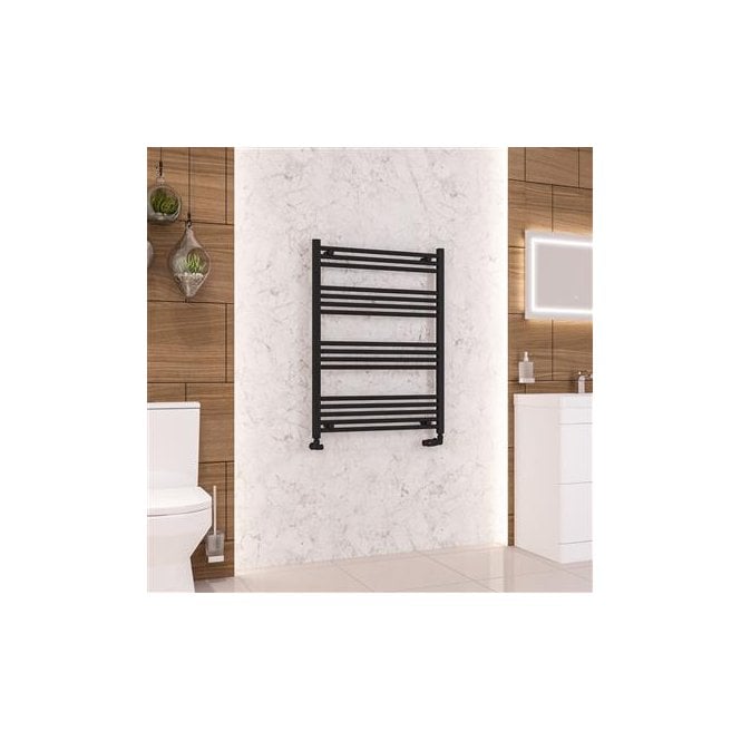 Eastbrook  Wendover Straight Multirail 1000mm x 750mm Matt Black   41.0677