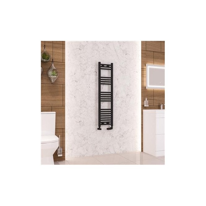 Eastbrook  Wendover Straight Multirail 1200mm x 300mm Matt Black   41.0678