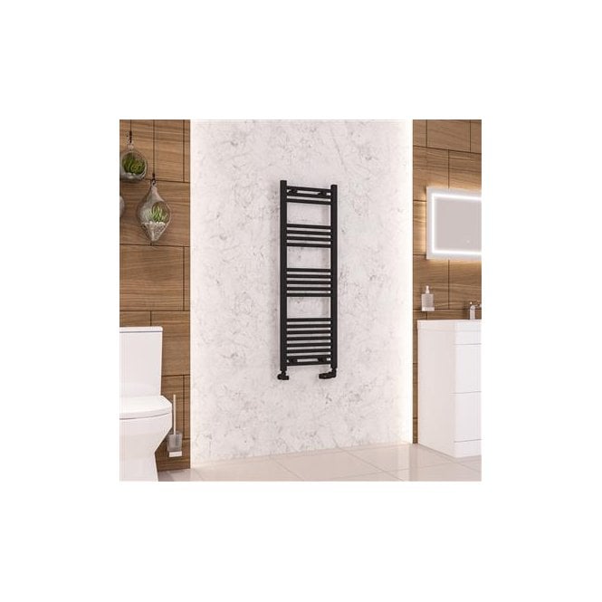 Eastbrook  Wendover Straight Multirail 1200mm x 400mm Matt Black   41.0679