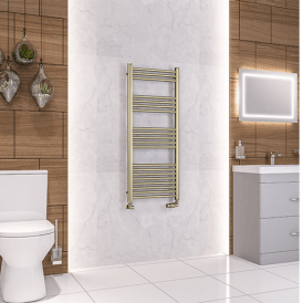 Eastbrook Wendover Straight Multirail 1200mm x 500mm Brushed Brass   41.0363