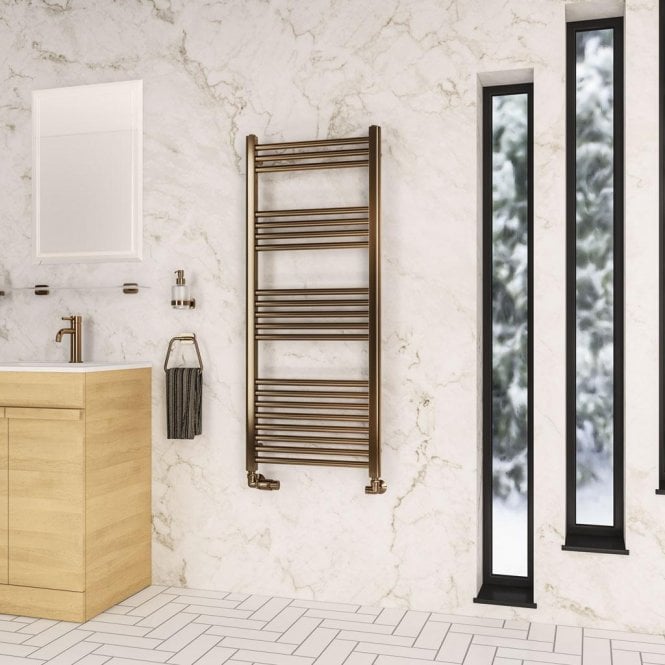 Eastbrook  Wendover Straight Multirail 1200mm x 500mm Brushed Bronze 41.1215