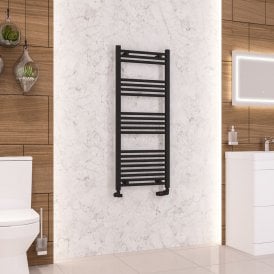 Eastbrook Wendover Straight Multirail 1200mm x 500mm Matt Black   41.0680