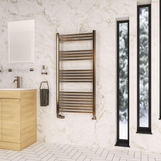Eastbrook  Wendover Straight Multirail 1200mm x 600mm Brushed Bronze 41.1216