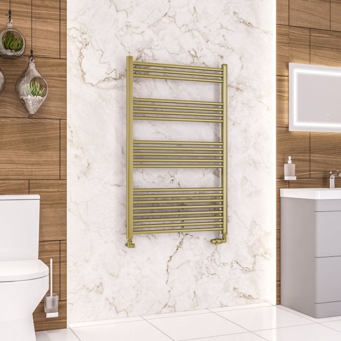 Eastbrook  Wendover Straight Multirail 1200mm x 750mm Brushed Brass   41.1180