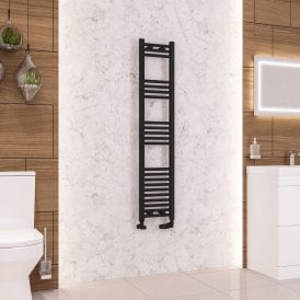 Eastbrook Wendover Straight Multirail 1400mm x 300mm Matt Black   41.0683
