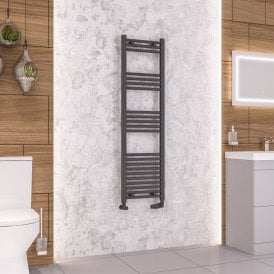 Eastbrook Wendover Straight Multirail 1400mm x 400mm Matt Anthracite   41.0648