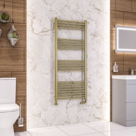 Eastbrook Wendover Straight Multirail 1400mm x 600mm Brushed Brass   41.0366