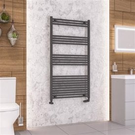 Eastbrook Wendover Straight Multirail 1400mm x 750mm Matt Anthracite   41.0651
