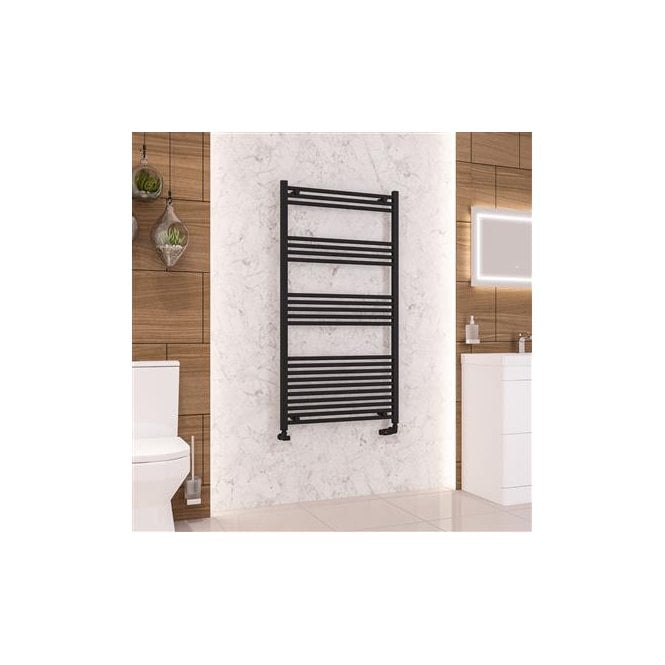 Eastbrook  Wendover Straight Multirail 1400mm x 750mm Matt Black   41.0687