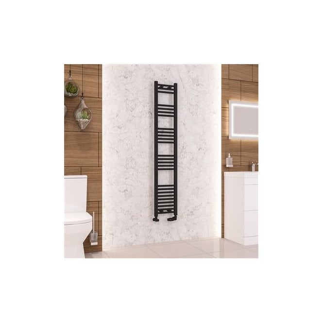 Eastbrook  Wendover Straight Multirail 1600mm x 300mm Matt Black   41.0688