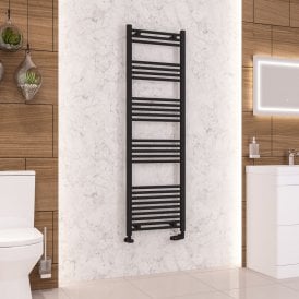 Eastbrook Wendover Straight Multirail 1600mm x 500mm Matt Black   41.0690