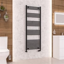 Eastbrook Wendover Straight Multirail 1600mm x 600mm Matt Black   41.0691