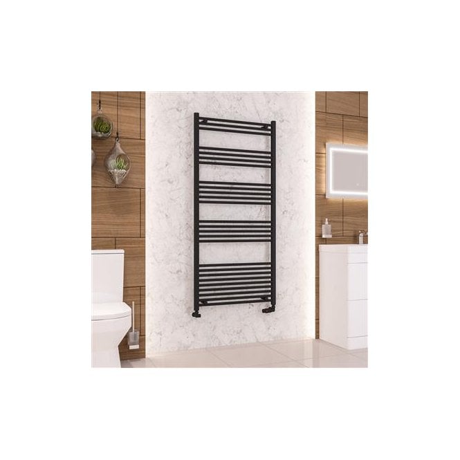 Eastbrook  Wendover Straight Multirail 1600mm x 750mm Matt Black   41.0692