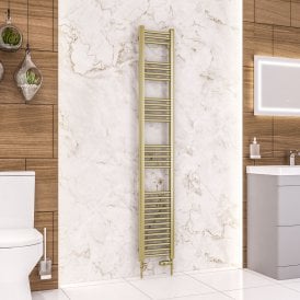 Eastbrook Wendover Straight Multirail 1800mm x 300mm Brushed Brass   41.1185