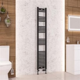 Eastbrook Wendover Straight Multirail 1800mm x 300mm Matt Black   41.0693