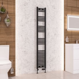 Eastbrook Wendover Straight Multirail 1800mm x 300mm Matt Black   41.0693
