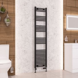Eastbrook Wendover Straight Multirail 1800mm x 400mm Matt Black   41.0694