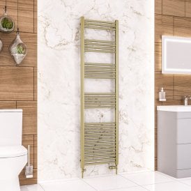Eastbrook Wendover Straight Multirail 1800mm x 500mm Brushed Brass   41.0369