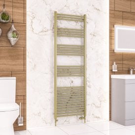 Eastbrook Wendover Straight Multirail 1800mm x 600mm Brushed Brass   41.0370
