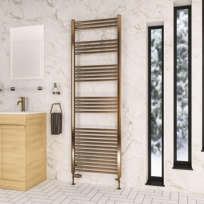 Eastbrook  Wendover Straight Multirail 1800mm x 600mm Brushed Bronze 41.1219