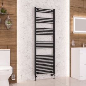 Eastbrook Wendover Straight Multirail 1800mm x 600mm Matt Black   41.0696