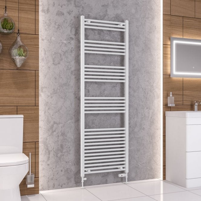 Eastbrook  Wendover Straight Multirail 1800mm x 600mm White   41.0030