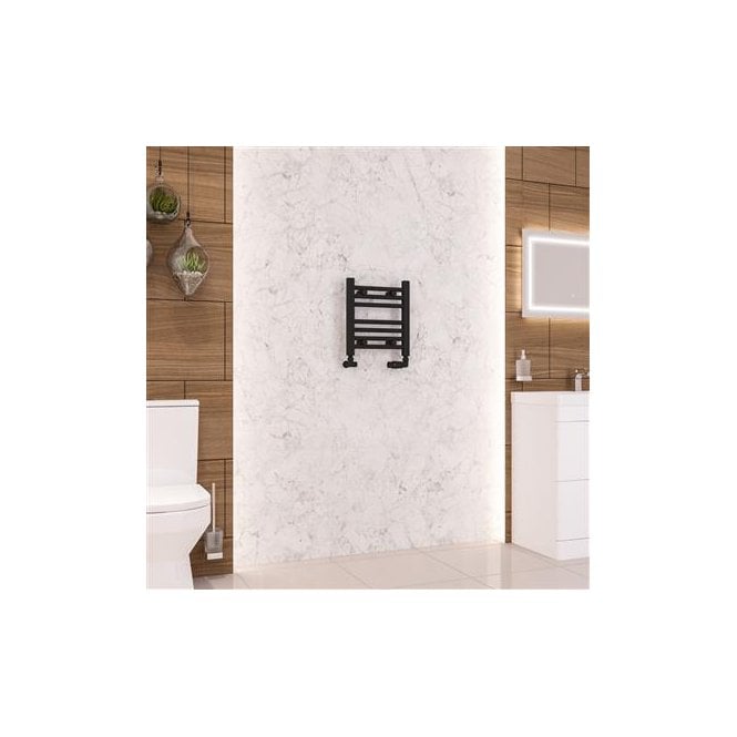 Eastbrook  Wendover Straight Multirail 360mm x 400mm Matt Black   41.0660