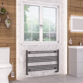 Eastbrook Wendover Straight Multirail 600mm x 1000mm Matt Anthracite   41.0633
