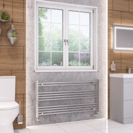 Eastbrook Wendover Straight Multirail 600mm x 1200mm Chrome   41.0245