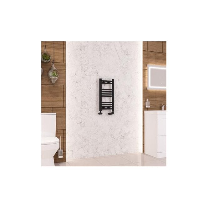 Eastbrook  Wendover Straight Multirail 600mm x 300mm Matt Black   41.0661