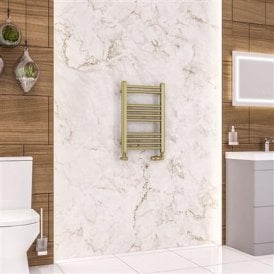 Eastbrook Wendover Straight Multirail 600mm x 400mm Brushed Brass   41.0698