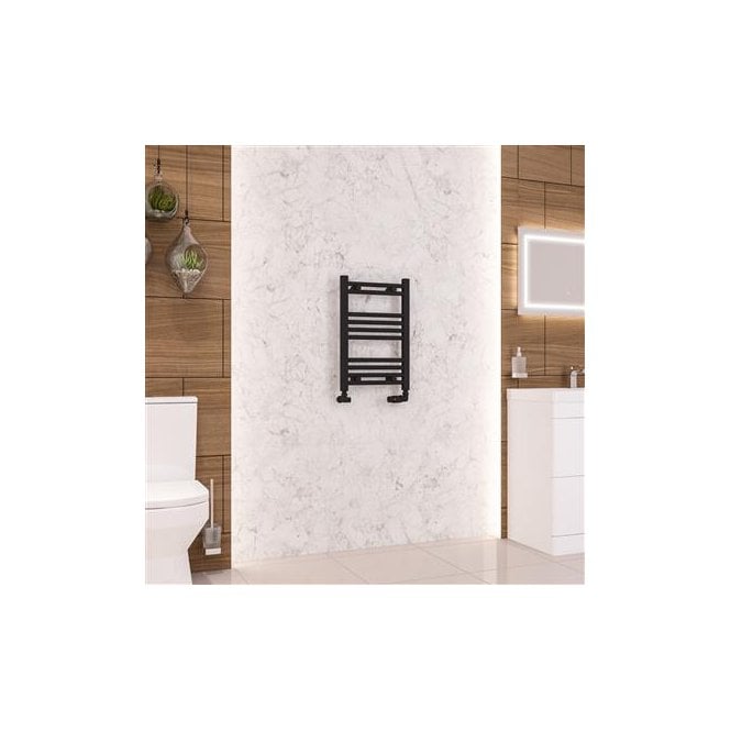 Eastbrook  Wendover Straight Multirail 600mm x 400mm Matt Black   41.0662