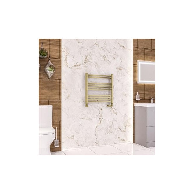Eastbrook  Wendover Straight Multirail 600mm x 600mm Brushed Brass   41.0700