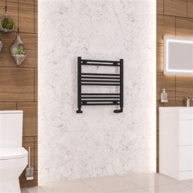 Eastbrook Wendover Straight Multirail 600mm x 600mm Matt Black   41.0664