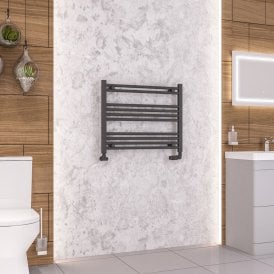 Eastbrook Wendover Straight Multirail 600mm x 750mm Matt Anthracite   41.0632