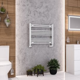 Eastbrook Wendover Straight Multirail 600mm x 750mm White   41.0061