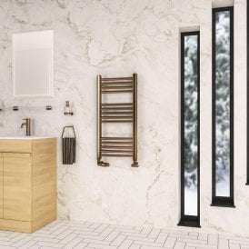 Eastbrook Wendover Straight Multirail 800mm x 400mm Brushed Bronze 41.1211